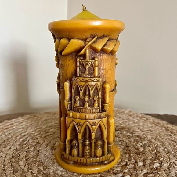 VINTAGE Hand Carved Nutcracker Holiday Candle - Picture 3 of 15